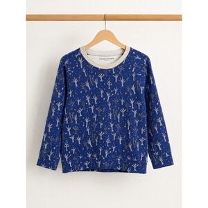 TSUMORI CHISATO Sleep Illustrated Whimsical Tree Rabbit Print Sweatshirt